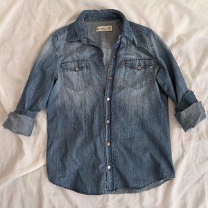 Women's Snap Front Denim Shirt